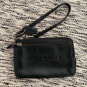 Black Coach Wristlet